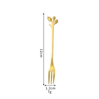 Stainless Steel Cherry Blossom Spoon Household Creative New Style Gold Long Handle Ice Spoon Coffee Mixing Spoon Dessert Spoon Tableware Wholesale sku image 15