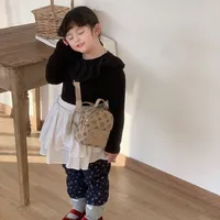 Children's Bag All-match Retro Fashionable Simple Portable Bucket Bag New Style Niche Wide Shoulder Strap Mini Crossbody Small Bag main image 2