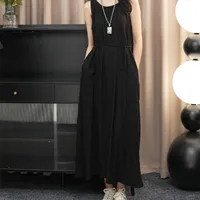 European-style Summer Dress Women's Ice Silk Thin Letter Printed Split Long Dress Design Short-sleeved Slim-fit Slim-fit Home Dress sku image 4