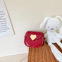 New Cartoon Children's Bag Mini Western Style Six-color Peach Heart Girl's Bag Cute Toddler Shoulder Bag sku image 3