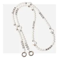 New Mobile Phone Lanyard Long Can Carry Rope Butterfly Pearl Mobile Phone Chain Can Be Slung Neck Rope Mobile Phone Lanyard sku image 1
