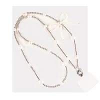 New Mobile Phone Lanyard Long Can Carry Rope Butterfly Pearl Mobile Phone Chain Can Be Slung Neck Rope Mobile Phone Lanyard sku image 11