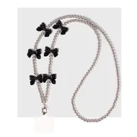 New Mobile Phone Lanyard Long Can Carry Rope Butterfly Pearl Mobile Phone Chain Can Be Slung Neck Rope Mobile Phone Lanyard sku image 6