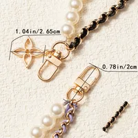 Xiao Xiang Style Pickup Chain Mobile Phone Lanyard Short Wrist Hanging Chain High-end Pearl Beaded Pendant Strong Universal Hanging Ornaments main image 3