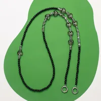 New Mobile Phone Lanyard Long Can Carry Rope Butterfly Pearl Mobile Phone Chain Can Be Slung Neck Rope Mobile Phone Lanyard main image 2