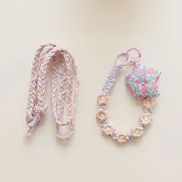 Hot Sale Small Daisy Flower Mobile Phone Pendant Bohemian Holiday Style Mobile Phone Hanging Chain Wrist Band sku image 6