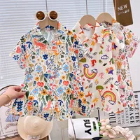 Girl's Dress Summer New  Baby Girl's Shirt Dress Open Dress Thin Girl's Dress Children's Dress main image 1