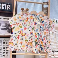 Girl's Dress Summer New  Baby Girl's Shirt Dress Open Dress Thin Girl's Dress Children's Dress main image 2