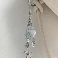 [Gift Of The Sea] Starfish Ccd Lanyard Hand-made Beaded Self-made Girl Heart Ins Mobile Phone Chain Goo-Ben Pendant main image 2