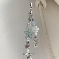 [Gift Of The Sea] Starfish Ccd Lanyard Hand-made Beaded Self-made Girl Heart Ins Mobile Phone Chain Goo-Ben Pendant main image 3