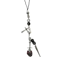 [Gift Of The Sea] Starfish Ccd Lanyard Hand-made Beaded Self-made Girl Heart Ins Mobile Phone Chain Goo-Ben Pendant main image 5
