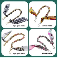 Bag With Silk Scarf Replacement Underarm Bag With Mobile Phone Hanging Chain Bag With Shoulder Strap Short Metal Chain Bag Strap main image 4