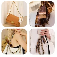 Bag With Silk Scarf Replacement Underarm Bag With Mobile Phone Hanging Chain Bag With Shoulder Strap Short Metal Chain Bag Strap main image 3