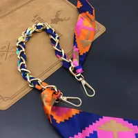 Bag With Silk Scarf Replacement Underarm Bag With Mobile Phone Hanging Chain Bag With Shoulder Strap Short Metal Chain Bag Strap sku image 5