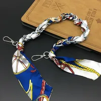 Bag With Silk Scarf Replacement Underarm Bag With Mobile Phone Hanging Chain Bag With Shoulder Strap Short Metal Chain Bag Strap sku image 8