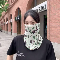 Mask UPF50 Punched New Petal Face Covering Veil Breathable Sunshade Summer Outdoor Sun Protection Veil Mask main image 1