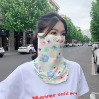 Mask UPF50 Punched New Petal Face Covering Veil Breathable Sunshade Summer Outdoor Sun Protection Veil Mask main image 2