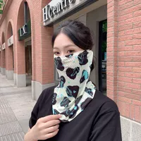 Mask UPF50 Punched New Petal Face Covering Veil Breathable Sunshade Summer Outdoor Sun Protection Veil Mask main image 3