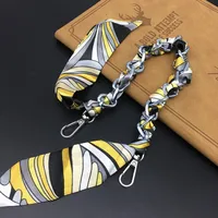 Bag With Silk Scarf Replacement Underarm Bag With Mobile Phone Hanging Chain Bag With Shoulder Strap Short Metal Chain Bag Strap sku image 15