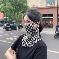 Mask UPF50 Punched New Petal Face Covering Veil Breathable Sunshade Summer Outdoor Sun Protection Veil Mask sku image 5