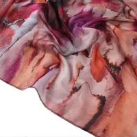 Hot Sale Watercolor Collection Modal Cotton Shawl Satin Printed Scarf Ethnic Head Scarf Women Scarf main image 5