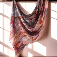 Hot Sale Watercolor Collection Modal Cotton Shawl Satin Printed Scarf Ethnic Head Scarf Women Scarf sku image 1