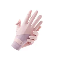 Zhao Dengsheng Sunscreen Gloves Women's Summer Outdoor Sports Non-slip Exposure Finger Touch Screen Flip Cover Ice Silk Thin Riding Gloves main image 4