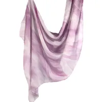 New Watercolor Series Satin Polyester Cotton Shawl Printed Scarf Ethnic Scarf Women Scarf 180*80 sku image 4