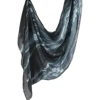 New Watercolor Series Satin Polyester Cotton Shawl Printed Scarf Ethnic Scarf Women Scarf 180*80 sku image 9
