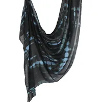 New Watercolor Series Satin Polyester Cotton Shawl Printed Scarf Ethnic Scarf Women Scarf 180*80 sku image 11