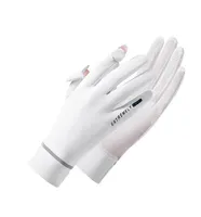Zhao Dengsheng Sunscreen Gloves Women's Summer Outdoor Sports Non-slip Exposure Finger Touch Screen Flip Cover Ice Silk Thin Riding Gloves sku image 8