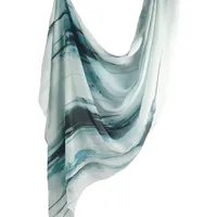 Hot Sale Watercolor Collection Modal Cotton Shawl Satin Printed Scarf Ethnic Head Scarf Women Scarf sku image 34