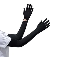 Zhao Dengsheng Sunscreen Gloves Women's Summer Outdoor Sports Non-slip Exposure Finger Touch Screen Flip Cover Ice Silk Thin Riding Gloves sku image 19