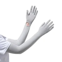 Zhao Dengsheng Sunscreen Gloves Women's Summer Outdoor Sports Non-slip Exposure Finger Touch Screen Flip Cover Ice Silk Thin Riding Gloves sku image 22