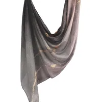 New Watercolor Series Satin Polyester Cotton Shawl Printed Scarf Ethnic Scarf Women Scarf 180*80 sku image 34
