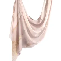 New Watercolor Series Satin Polyester Cotton Shawl Printed Scarf Ethnic Scarf Women Scarf 180*80 sku image 35