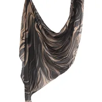 New Watercolor Series Satin Polyester Cotton Shawl Printed Scarf Ethnic Scarf Women Scarf 180*80 sku image 39