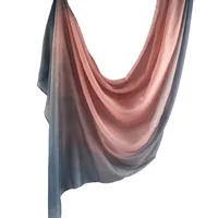 New Watercolor Series Satin Polyester Cotton Shawl Printed Scarf Ethnic Scarf Women Scarf 180*80 sku image 42