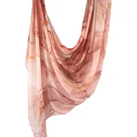 Hot Sale Watercolor Collection Modal Cotton Shawl Satin Printed Scarf Ethnic Head Scarf Women Scarf sku image 51