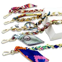Bag With Silk Scarf Replacement Underarm Bag With Mobile Phone Hanging Chain Bag With Shoulder Strap Short Metal Chain Bag Strap main image 1
