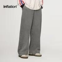 Inf Men's Wear | Washed And Distressed Denim Pants  Autumn And Winter New American Trendy Brand Washed Loose Floor Mopping Pants main image 1