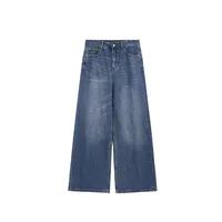 Jie Zhan Men's Wear | Classic Mop Pants  Fall/Winter New Fashion Brand American Street Spray Ma Ji Wash Jeans sku image 8