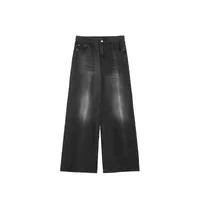 Jie Zhan Men's Wear | Classic Mop Pants  Fall/Winter New Fashion Brand American Street Spray Ma Ji Wash Jeans sku image 9