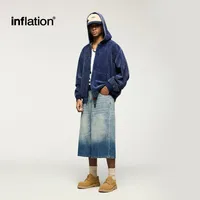 Inf Men's Wear | Washed Corduroy Hooded Jacket  Autumn And Winter New Trendy Brand Short Jacket Cardigan Sweatshirt main image 1