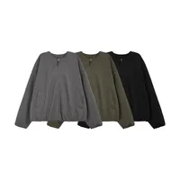INF Men's | American Retro Casual Flying Jacket  Autumn And Winter New Collarless Baseball Suit Cardigan Jacket main image 3