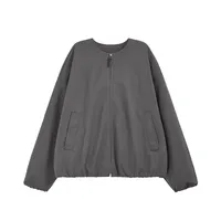 INF Men's | American Retro Casual Flying Jacket  Autumn And Winter New Collarless Baseball Suit Cardigan Jacket sku image 1