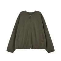 INF Men's | American Retro Casual Flying Jacket  Autumn And Winter New Collarless Baseball Suit Cardigan Jacket sku image 3
