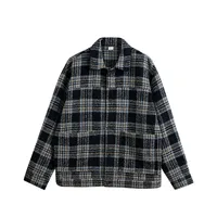 Inf Men's Wear | Woolen Jacket Jacket  Autumn And Winter New Trendy Brand Retro Plaid Plaid Loose Casual Shirt sku image 5