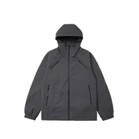 Inf Men's Wear | Cordura ® Jacket  Autumn And Winter Trendy Brand Plastic Pocket Waterproof Zipper Hooded Jacket sku image 3