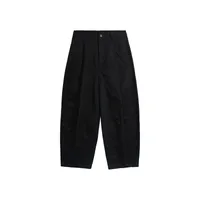 ABS Men's | Thick Dense Twill Deep Pleated Wide Leg Pants  Autumn And Winter New Fashion Brand Overalls New Casual Pants sku image 3